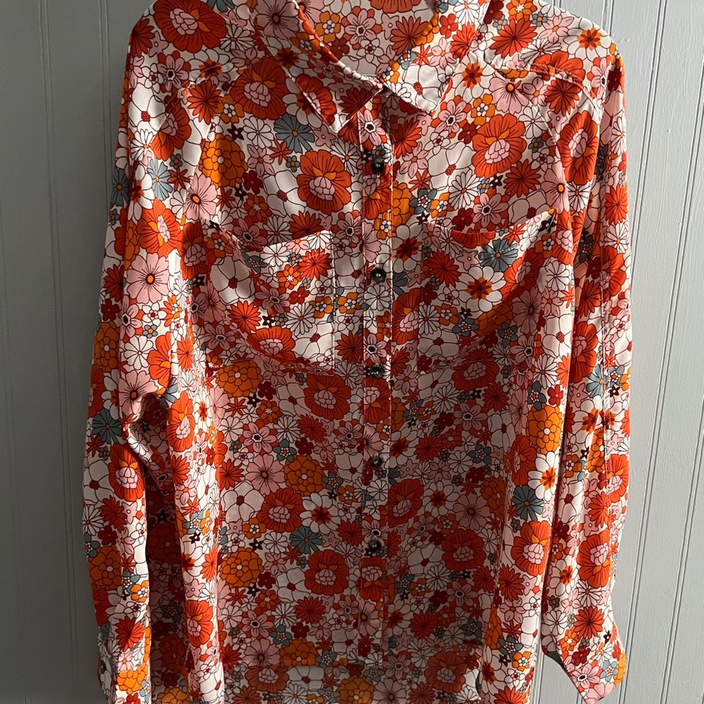 Floral Button-Up Shirt